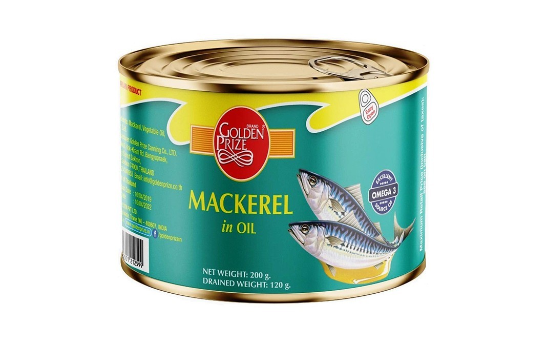 Golden Prize Mackerel in Oil    Tin  200 grams